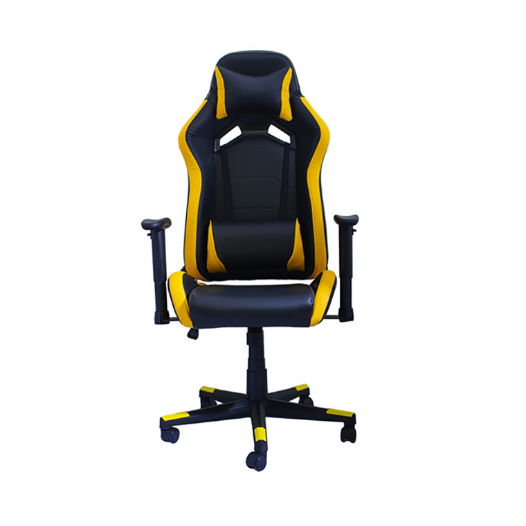 Кресло Феникс Пластик М-1 (Tilt) Черный + Желтый Киев - изображение 2