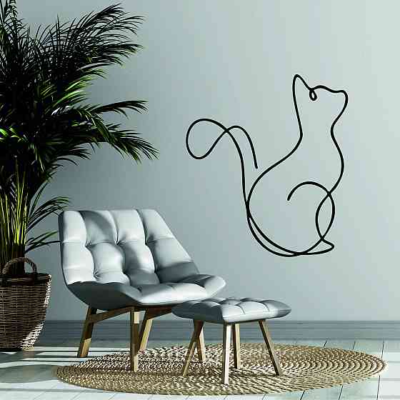 Декоративное настенное 3D Панно «Кот» Декор на стену с объемом Киев