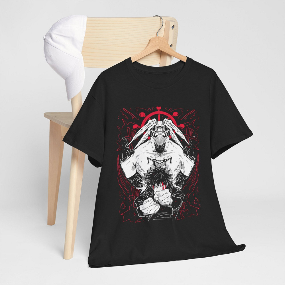 Футболка для хлопчика з аніме принтом Магічна битва оверсайз (зріст від 165 до 180) Чорний AnimeJ0781m Дніпро - фото 7