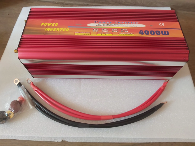 Инвертор напряжения Wave Inverter 4000 Вт 12-220В (Красный) Винница - изображение 1