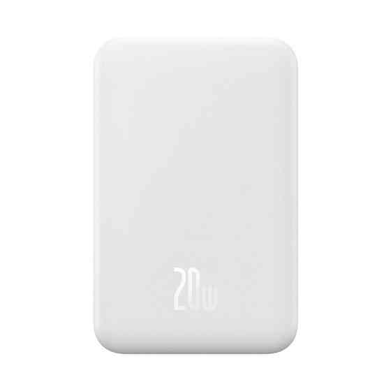 Зовнішній акумулятор Baseus Magnetic Mini Wireless Fast Charge Power Bank 20000mAh 20W White Київ