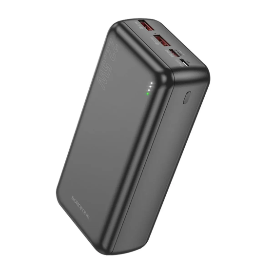 Универсальная мобильная батарея Borofone BJ38B 30000mAh Power 22.5W+PD20W (Черный) Винница