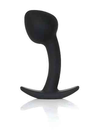 Анальна пробка - Silicone Black Curved Plug M Sex Aura Київ