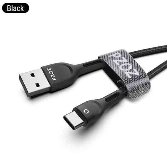 Кабель Type-C PZOZ 2m Black Киев