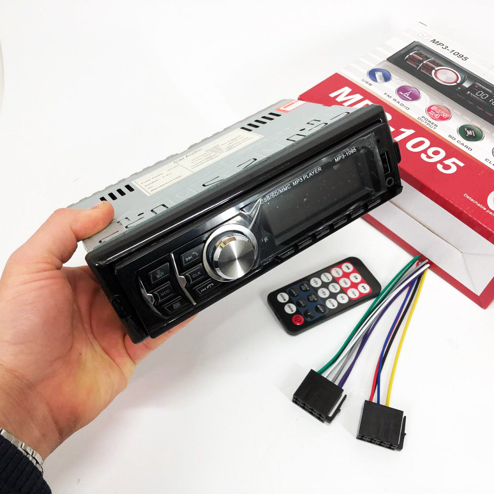 Авто магнітофони MP3 1095/7336 BT ISO, Бюджетна автомагнітола 1 din, Штатна автомагнітола HI-161 для машини Київ - фото 1