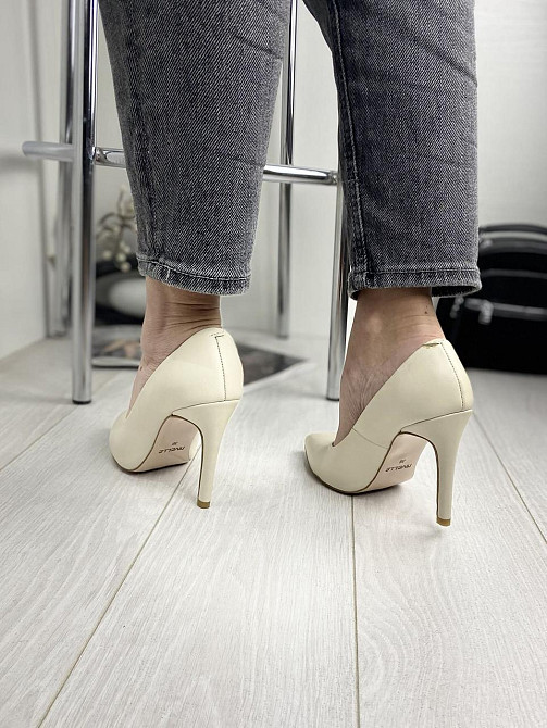 Nivelle Туфлі жіночі NIVELLE бежеві натуральна шкіра каблук 11 см 36р. 39р. (1740/10502-10512) Коломыя - изображение 4