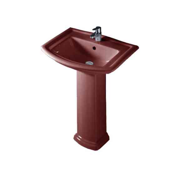 Раковина RAK Ceramics Washington комплект з ніжкою 760x540x830 мм Бордовий Вінниця