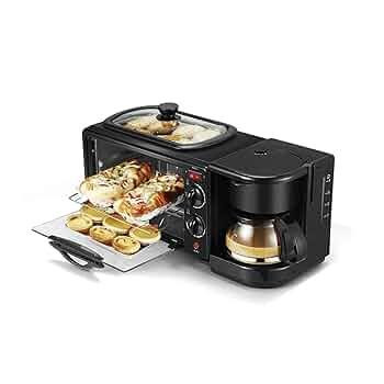 Многофункциональная кухонная машина 3в1 Domotec MS-5308B (мини-печь, гриль, кофеварка), черная Одесса - изображение 13