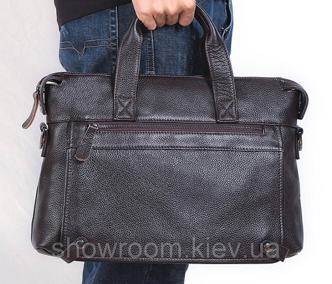 Мужская кожаная горизонтальная сумка Leather Collection (9947) Киев - изображение 2