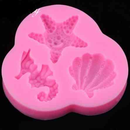 Молд кондитерский морской 80 на 85 мм розовый Киев