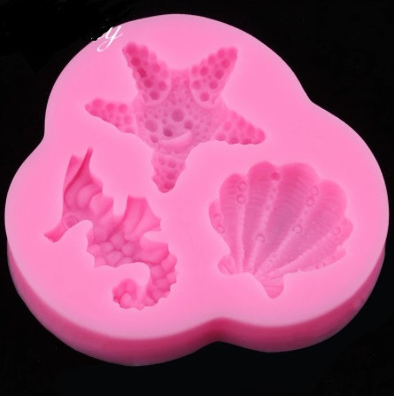 Молд кондитерский морской 80 на 85 мм розовый Киев - изображение 6
