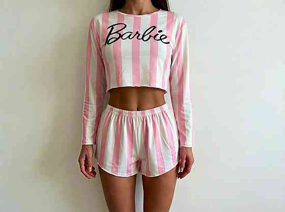 Жіноча піжама-двійка: топ і шорти з трикотажу Рожевий, 42 Одеса