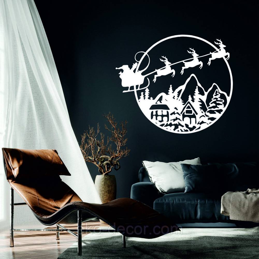 Декоративне настінне Панно «Новий рік», Декор на стену Київ - фото 1