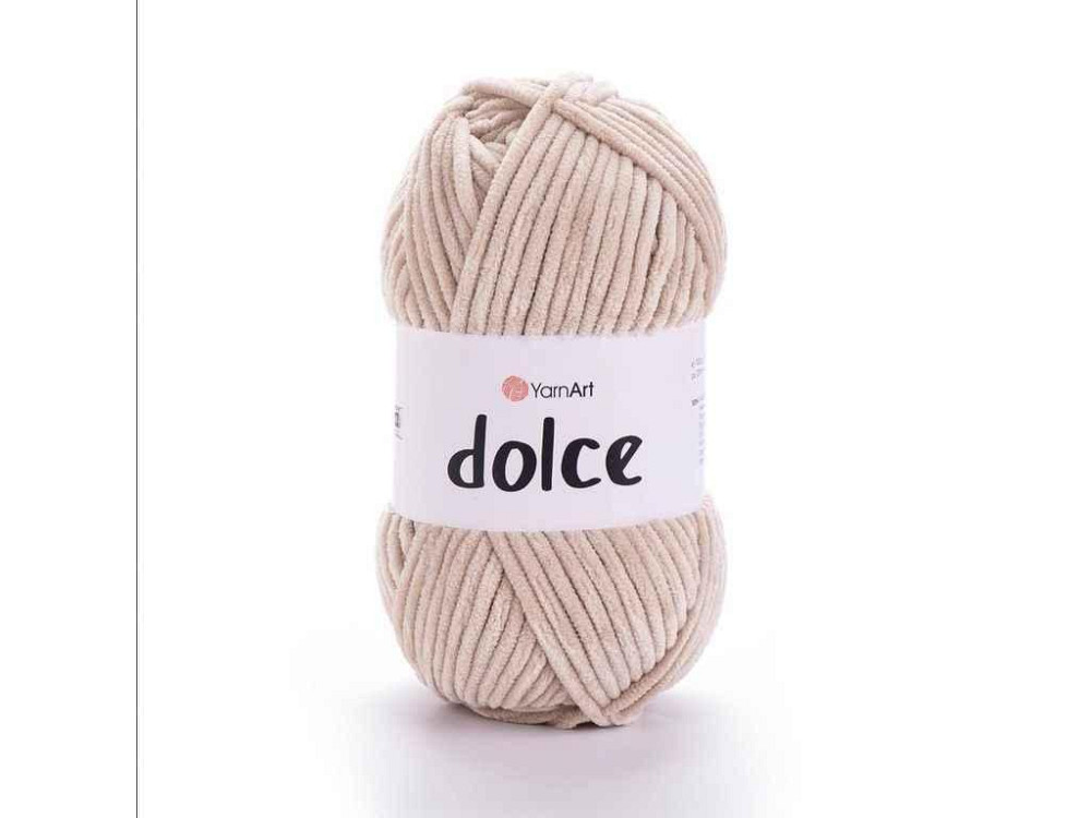 Пряжа Dolce світло-бежевий 100% мікрополіестр 120м 100г 5шт/уп 771 ТМ YarnArt Київ - фото 1