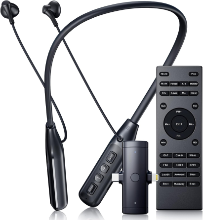 Беспроводной микрофон VidalKraft MIC10, ENC, аудиомикшер, In-Ear Monitor, USB-C/Lightning, Bluetooth, для стримов Киев