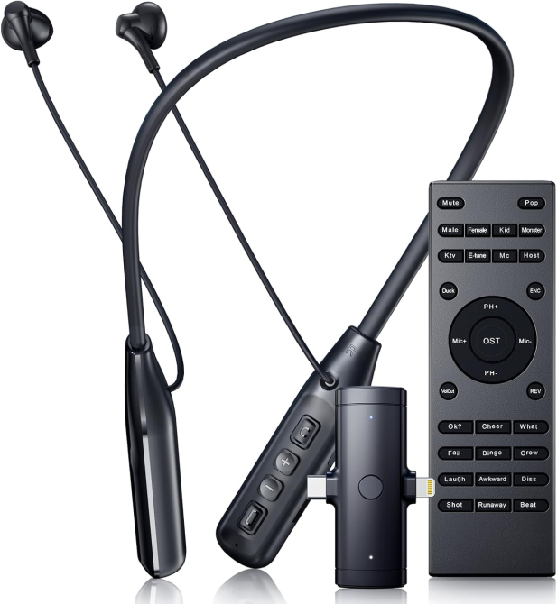 Бездротовий мікрофон VidalKraft MIC10, ENC, аудіомікшер, In-Ear Monitor, USB-C/Lightning, Bluetooth, для стрім Київ - фото 2