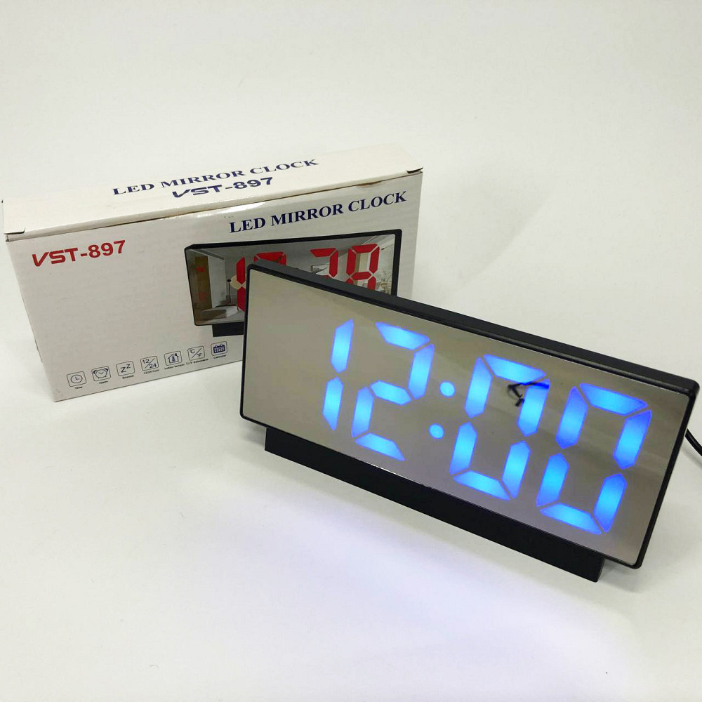 Светодиодные настольные дорожные электронные часы VST-897-5, Clock AX-861 электронные настольные Киев - изображение 10