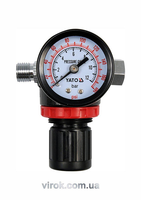 Клапан редукц. пневмат-й з манометром YATO, 1/4