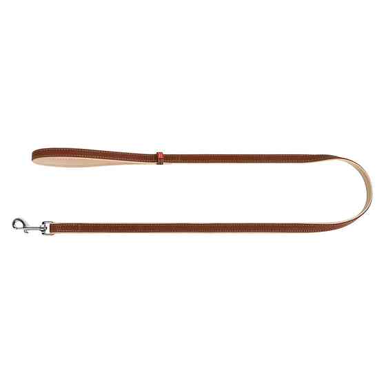 Повідець для собак шкіряний WAUDOG Soft, Ш 25 мм, Дов 122 см коричневий Київ