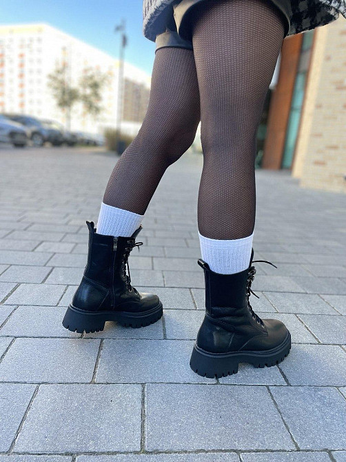 SOTHBY'S Черевики жіночі Sothby's чорні натуральна шкіра з утепленням висота 18см (M-1730/2 531 Коломия - фото 10