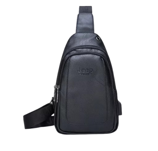 Рюкзак міський шкіряний через плече Fashion style 2019 (fs7932) Чорний Київ