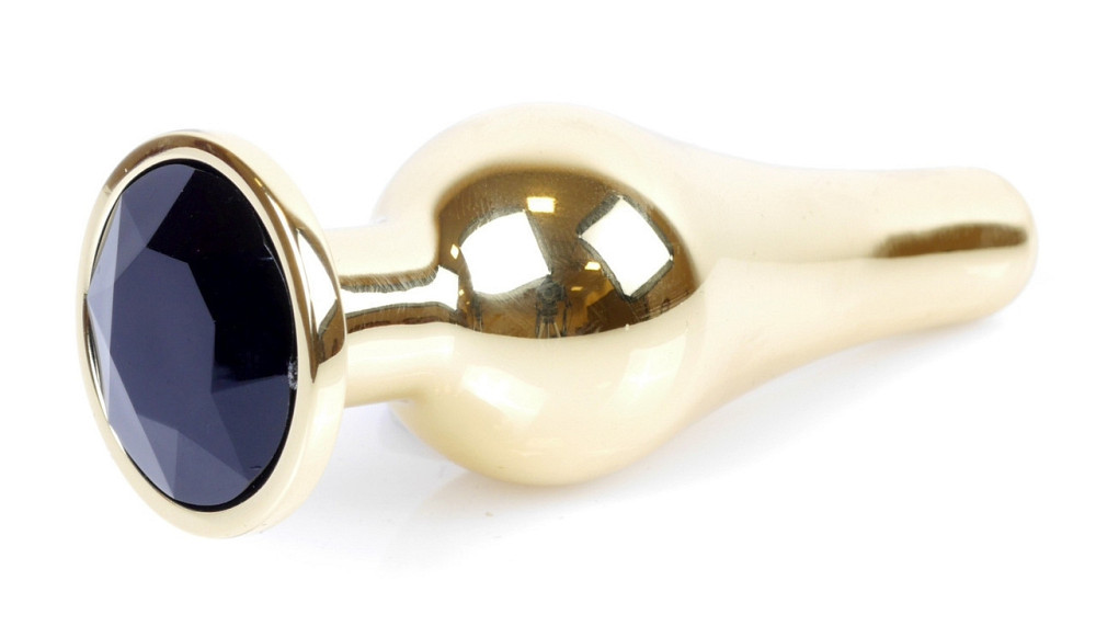Анальная пробка Boss Series - Jewellery Gold BUTT PLUG Black, BS6400065 Sex Aura Киев - изображение 3