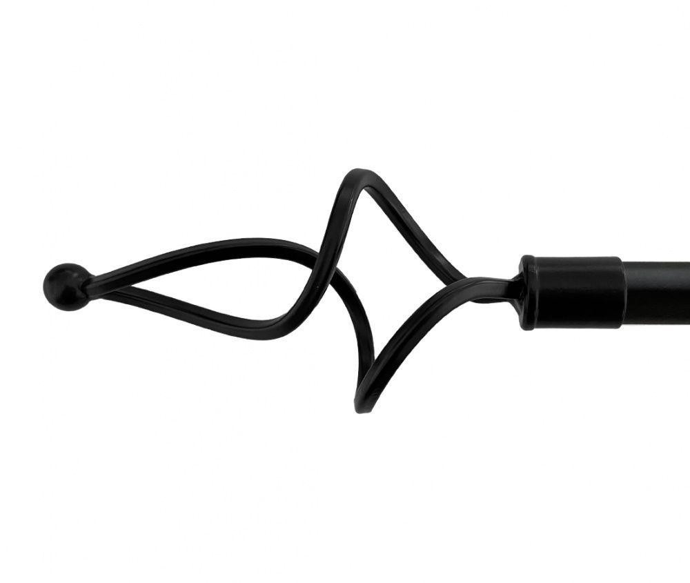 Закінчення для карнизу Orvit АЖУР ХВИЛЯСТИЙ 16 мм ЧОРНИЙ ОКСАМИТ Львов - изображение 1