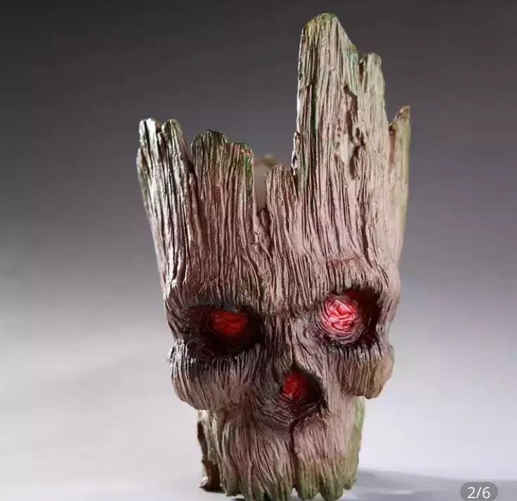 Горшочек для цветов и канцелярии Грут Groot G11 Череп Винница - изображение 10