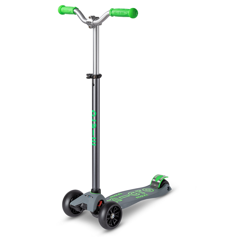Самокат Micro серії Maxi PRO Deluxe - Сіро-зелений Дніпро - фото 1