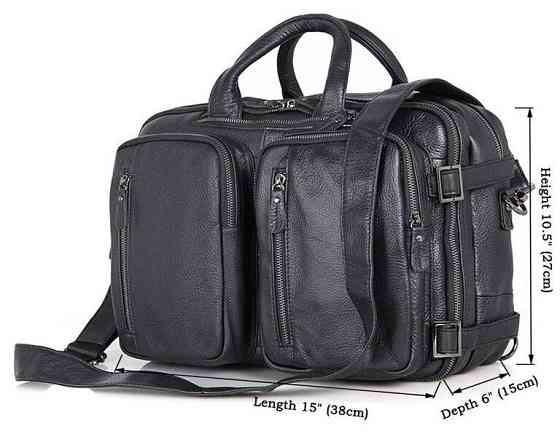 Сумка чоловіча Vintage 14058 Чорна Київ