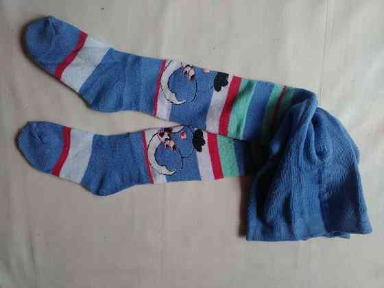 Колготки теплые детские - длина от низа попы к пяткам 35см (тянутся до 45см) Киев