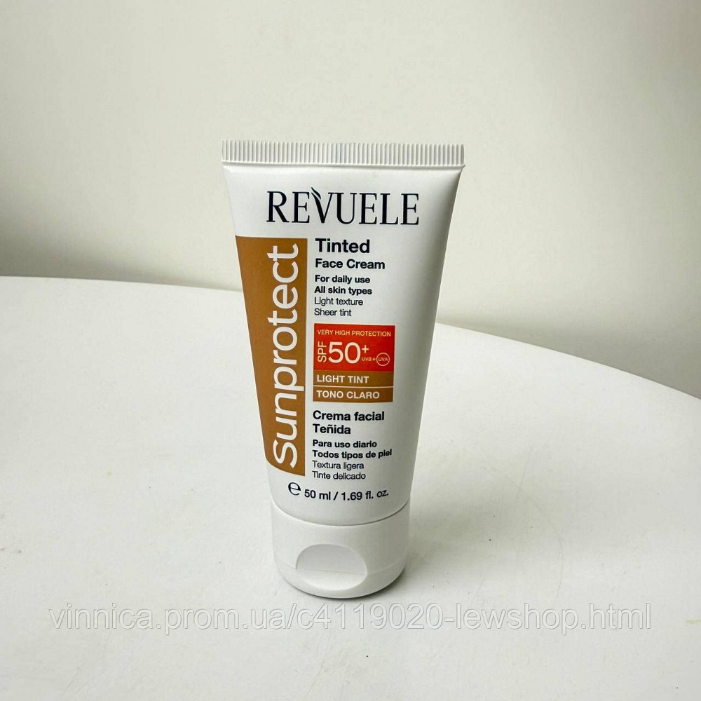 Тонирующий защитный крем для лица Revuele Sunprotect Tinted Face Cream SPF 50+ Черновцы - изображение 1
