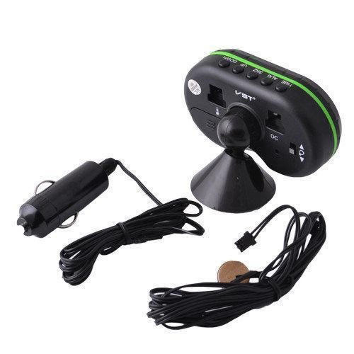 Автомобильные часы VST-7009V подсветка + 2 термометра + вольтметр, питание от аккумулятора авто 12В-24В GP-95 Львов - изображение 6