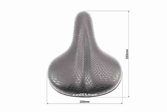 Сидіння ХВЗ 255x200мм, чорне CROSSRIDE N153В Київ