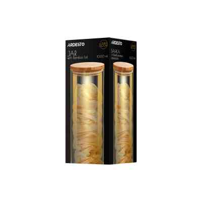 Емкость для сыпучих продуктов Ardesto Golden Moon 1000 мл (AR1310BLRG) Винница