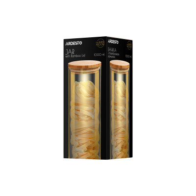 Емкость для сыпучих продуктов Ardesto Golden Moon 1000 мл (AR1310BLRG) Винница - изображение 5