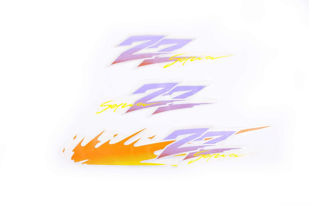 Наклейки (набор) Сузуки SEPIA ZZ (35х6см, 3шт, оранжевые) (#0654) Мукачево - изображение 1