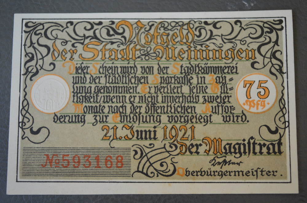 Німеччина. Нотгельд. 75 Pf ( 13 ) Полтава - фото 1