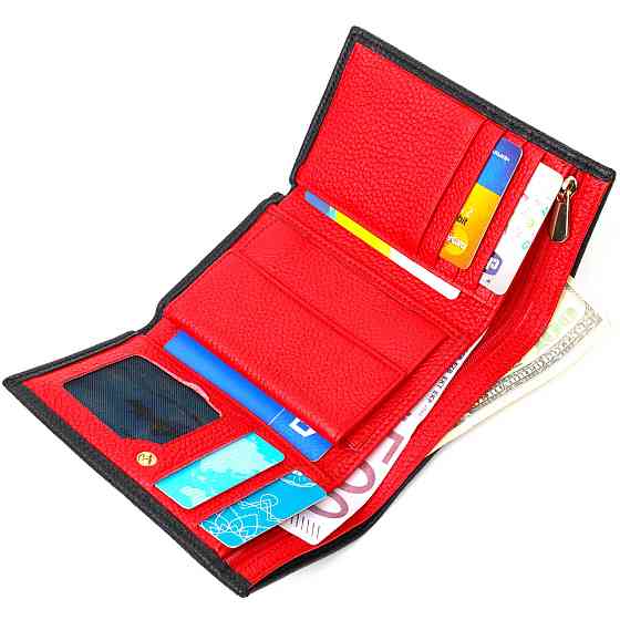 Комбінований гаманець для жінок із натуральної шкіри Tony Bellucci 22037 Чорний Київ