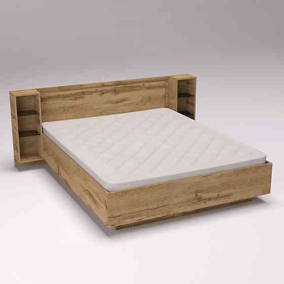 Кровать Кристалл №1 двуспальная, Дуб Аппалачи, 2035х2176х850 Львов