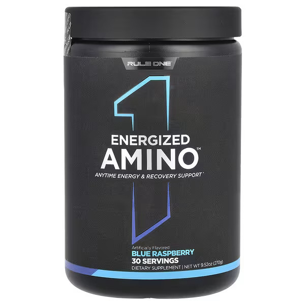 Аминокислотный комплекс Rule One Energized Amino 270 г, Blue Raspberry Луцк - изображение 1