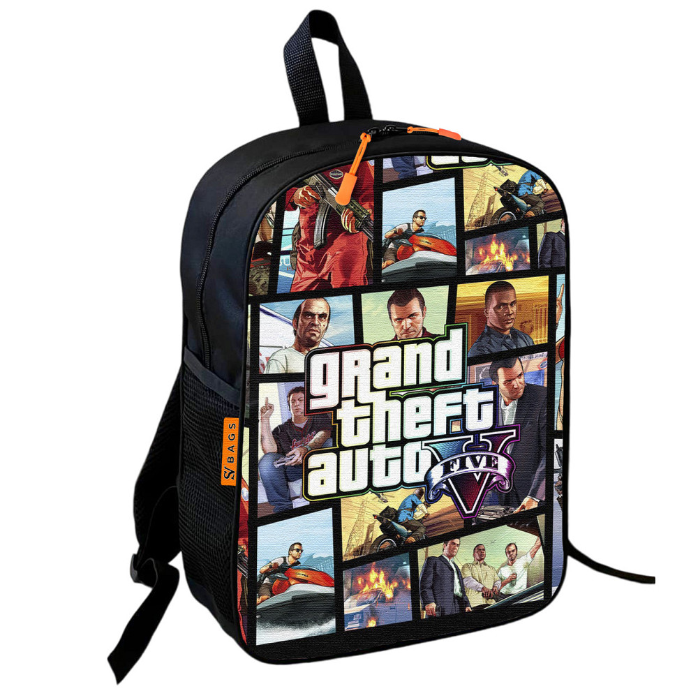 Рюкзак шкільний дитячий 36х27см GTA «Grand Theft Auto» для хлопчика (00860) Київ - фото 1