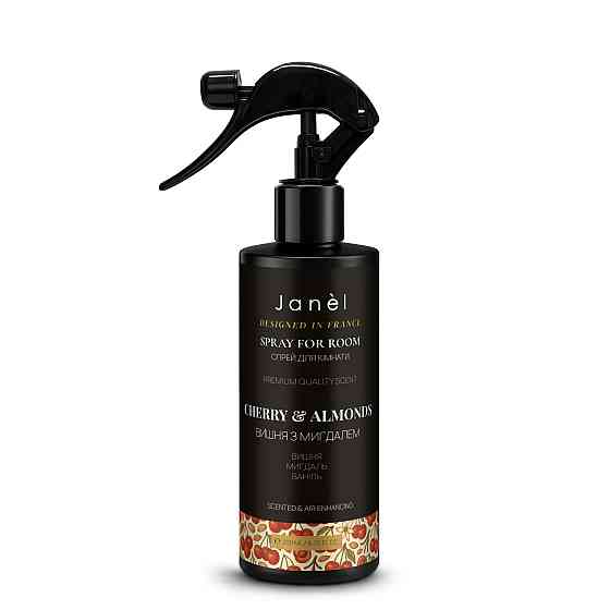 Арома спрей для дома Вишня с миндалем Cherry with almonds Janel 200 мл Киев
