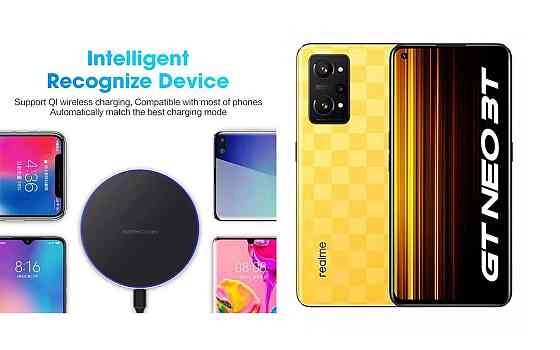 Беспроводное зарядное устройство Copper до 30W для Motorola Edge 50, Edge 50 Ultra, USB-C, LED Киев
