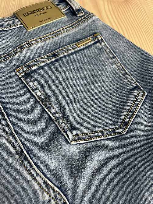 Спідниця жіноча джинсова Moss 501 довга трапеція з клином блакитна, блакитний, 30, 30, 85 см, 112 см Одеса - фото 9