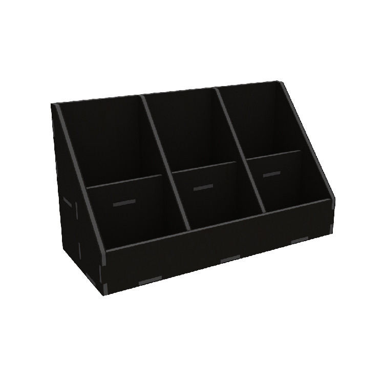 Органайзер EKOSTAR для чая и пакетов 70х90 - 6 ячеек чёрный Киев - изображение 2