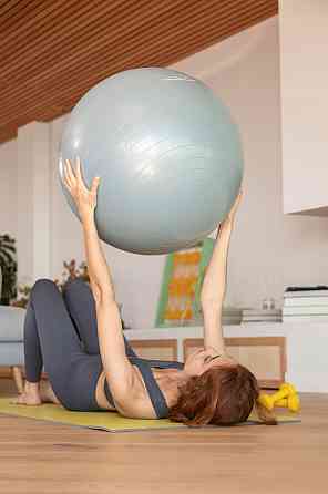 М'яч для фітнесу (фітбол) PowerPlay 4001 Ø65 cm Gymball  Сірий + помпа Луцьк