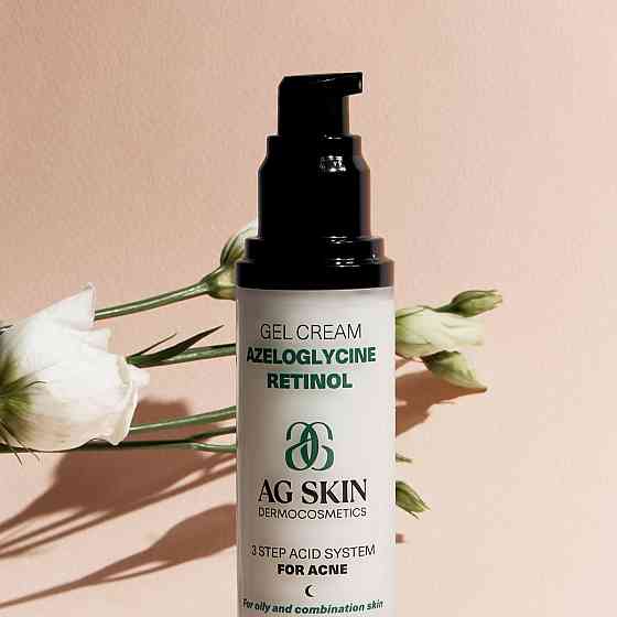 Гель-крем з азелогліцином та ретинолом Gel cream azeloglycine retinol AG Skin 50 мл Дніпро