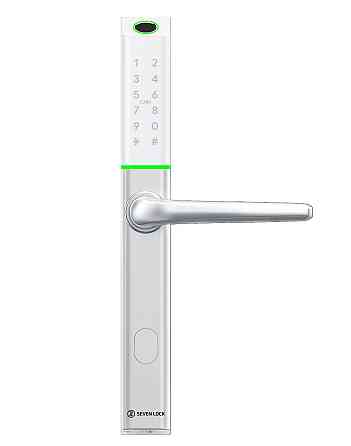 Розумний дверний біометричний замок SEVEN LOCK SL-7763BF white Київ
