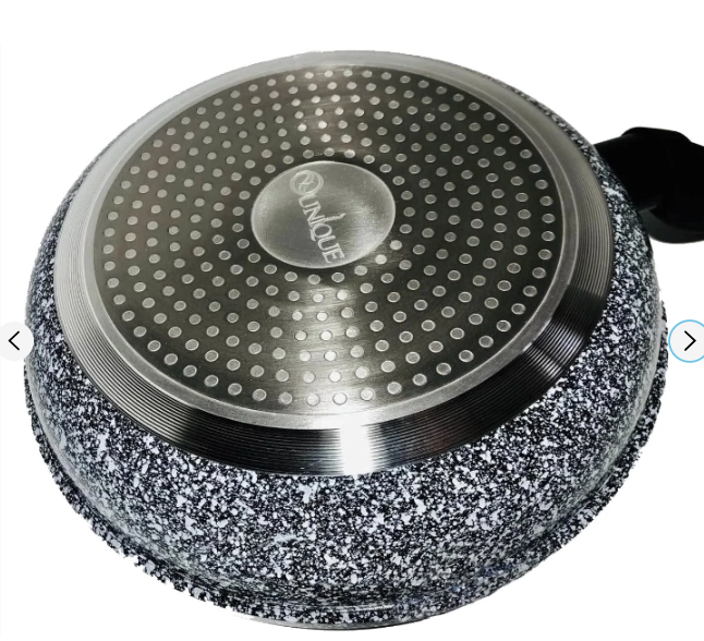 Сковорода глубокая UNIQUE UN-5172 28см с крышкой Одесса - изображение 5